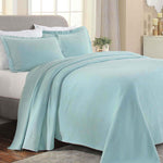 Paisley Cotton Bedspread Set Lightweight Jacquard Matelassé 3-Piece