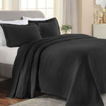 Paisley Cotton Bedspread Set Lightweight Jacquard Matelassé 3-Piece