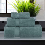 3 Piece Zero Twist Cotton Towels Soft Absorbent