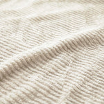 Kacey Ribbed Fluffy Fleece Blanket - Plush Striped Textured Throw