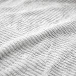 Kacey Ribbed Fluffy Fleece Blanket - Plush Striped Textured Throw