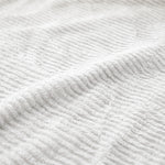 Kacey Ribbed Fluffy Fleece Blanket - Plush Striped Textured Throw