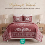 Superior Kymbal Cotton Blend Woven Medallion Jacquard Bedspread Set