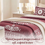 Superior Kymbal Cotton Blend Woven Medallion Jacquard Bedspread Set