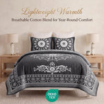 Superior Kymbal Cotton Blend Woven Medallion Jacquard Bedspread Set
