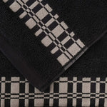 Superior Larissa Cotton Geometric Border 6 Piece Towel Set