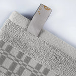 Superior Larissa Cotton Geometric Border 3 Piece Towel Set