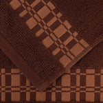 Superior Larissa Cotton Geometric Border 6 Piece Towel Set