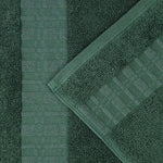 Superior Larissa Cotton Geometric Border 3 Piece Towel Set