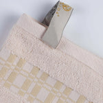 Superior Larissa Cotton Geometric Border Bath Towel Set of 4