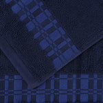 Superior Larissa Cotton Geometric Border 6 Piece Towel Set
