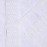 Superior Larissa Cotton Geometric Border 6 Piece Towel Set