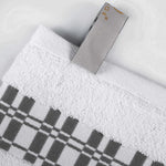 Superior Larissa Cotton Geometric Border Bath Towel Set of 4