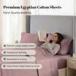 530 Thread Count Egyptian Cotton Sateen Bed Sheet Set