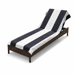 Superior Cabana Striped Cotton Chaise Lounge Chair Cover Set