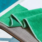 Superior Cabana Striped Cotton Chaise Lounge Chair Cover Set