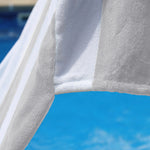 Superior Cabana Striped Cotton Chaise Lounge Chair Cover Set