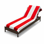 Superior Cabana Striped Cotton Chaise Lounge Chair Cover Set