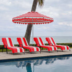 Superior Cabana Striped Cotton Chaise Lounge Chair Cover Set