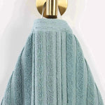 Superior Ribbed Textured Cotton Bath Sheet Ultra-Absorbent Towel Set