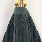 Ribbed Cotton Absorbent Bath Towel Set of 4