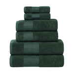 Superior Larissa Cotton Geometric Border 6 Piece Towel Set