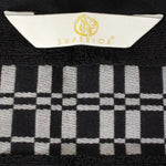 Superior Larissa Cotton Geometric Border 3 Piece Towel Set