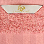 Superior Larissa Cotton Geometric Border 3 Piece Towel Set