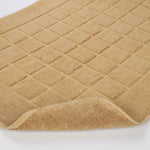 Superior Nora Cotton Thick Solid Checkered Washable Bath Mat Set of 2