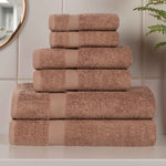 Superior 6 Piece Cotton Eco-Friendly Soft Absorbent Towel Set