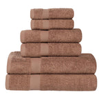 Superior 6 Piece Cotton Eco-Friendly Soft Absorbent Towel Set