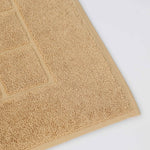 Superior Nora Cotton Thick Solid Checkered Washable Bath Mat Set of 2