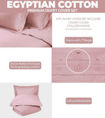 300 Thread Count Egyptian Cotton Solid Duvet Cover