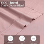 1200 Thread Count Cotton Rich Bed Sheet Set