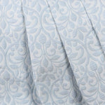 Superior Vineyard Cotton Blend Matelasse Weave Floral Scroll Coverlet