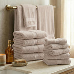 12-Piece Egyptian Cotton Plush Towel Set – Madeline