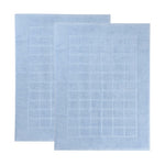 Superior Nora Cotton Thick Solid Checkered Washable Bath Mat Set of 2