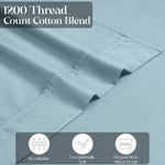 1200 Thread Count Cotton Rich Bed Sheet Set
