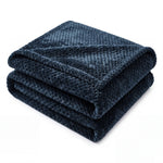 Lily Pebbled Fluffy Fleece Blanket - Cozy Popcorn Textured Throw