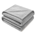 Lily Pebbled Fluffy Fleece Blanket - Cozy Popcorn Textured Throw