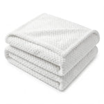 Lily Pebbled Fluffy Fleece Blanket - Cozy Popcorn Textured Throw