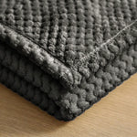 Lily Pebbled Fluffy Fleece Blanket - Cozy Popcorn Textured Throw