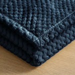 Lily Pebbled Fluffy Fleece Blanket - Cozy Popcorn Textured Throw