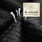 Lily Pebbled Fluffy Fleece Blanket - Cozy Popcorn Textured Throw