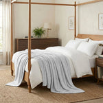 Lily Pebbled Fluffy Fleece Blanket - Cozy Popcorn Textured Throw