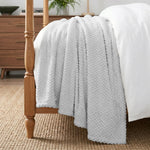 Lily Pebbled Fluffy Fleece Blanket - Cozy Popcorn Textured Throw