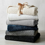 Lily Pebbled Fluffy Fleece Blanket - Cozy Popcorn Textured Throw