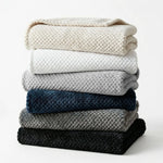Lily Pebbled Fluffy Fleece Blanket - Cozy Popcorn Textured Throw