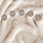 Fleece Plush Medium Weight Fluffy Soft Decorative Throw