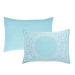 Lightweight Cotton Jacquard Bedspread Set – 3‐Piece Floral Scroll
